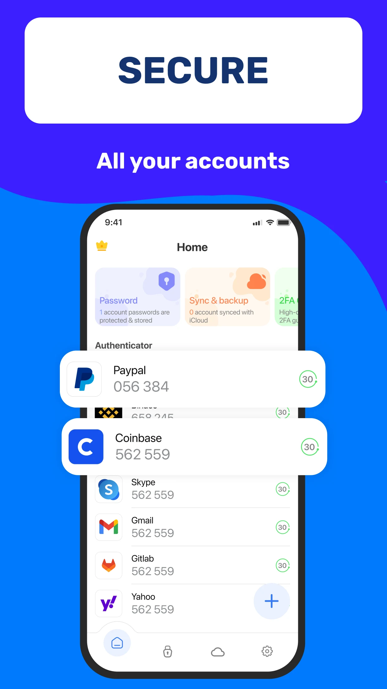 Authenticator App screenshot